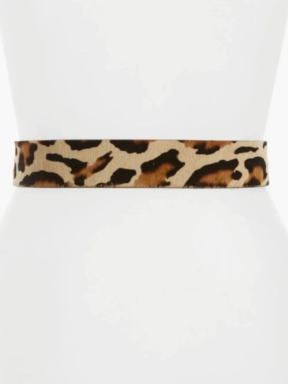B-Low The Belt Milla Genuine Calf Hair Belt in Leopard Gold - Small